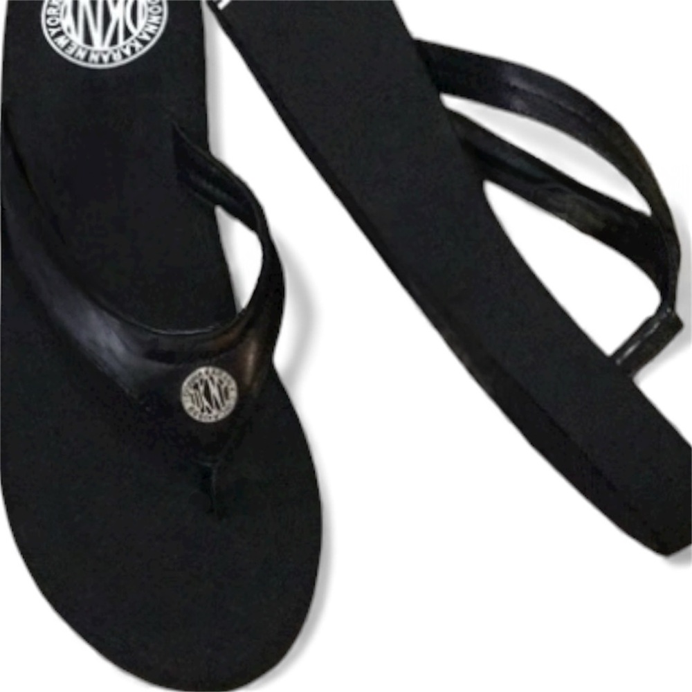 DKNY Donna Karan Platform Thong Sandals